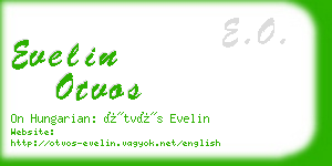 evelin otvos business card